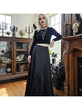 Blondie Nites by Stacy Sklar Black Maxi Skirt